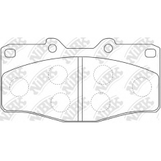 PN1393 NiBK Комплект тормозных колодок, дисковый тормоз