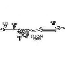 01.60514 MTS Глушитель выхлопных газов конечный