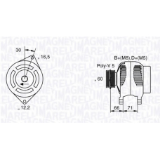 063533250580 MAGNETI MARELLI Генератор
