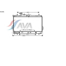 HY2096 AVA Радиатор, охлаждение двигателя