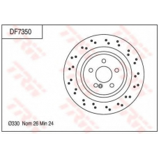 DF7350 TRW Тормозной диск