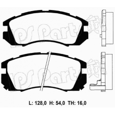 IBD-1705 IPS Parts Комплект тормозных колодок, дисковый тормоз