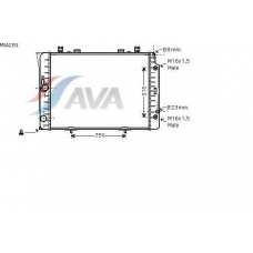 MSA2151 AVA Радиатор, охлаждение двигателя