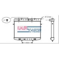 0607001 KUHLER SCHNEIDER Радиатор, охлаждение двигател