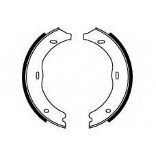 09-0656 E.T.F. Комплект тормозных колодок; комплект тормозных кол