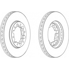 DDF1552-1 FERODO Тормозной диск