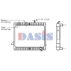 130740T AKS DASIS Радиатор, охлаждение двигателя