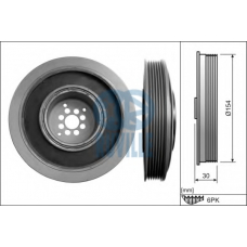 515407 RUVILLE Ременный шкив, коленчатый вал