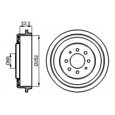 0 986 477 067 BOSCH Тормозной барабан