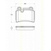 8110 29067 TRISCAN Комплект тормозных колодок, дисковый тормоз