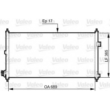 814331 VALEO Конденсатор, кондиционер