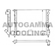 100868 AUTOGAMMA Радиатор, охлаждение двигателя