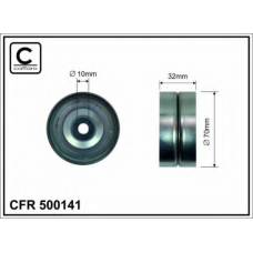 500141 CAFFARO Паразитный / ведущий ролик, поликлиновой ремень