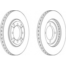 DDF472-1 FERODO Тормозной диск