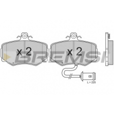 BP2433 BREMSI Комплект тормозных колодок, дисковый тормоз