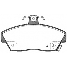 BPA0330.02 OPEN PARTS Комплект тормозных колодок, дисковый тормоз