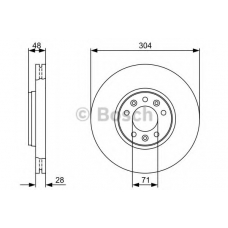 0 986 479 C53 BOSCH Тормозной диск