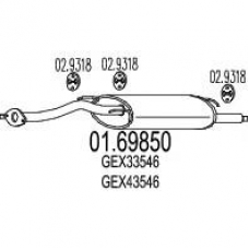 01.69850 MTS Глушитель выхлопных газов конечный