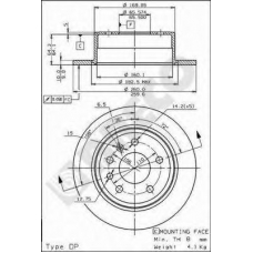 BS 7482 BRECO Тормозной диск