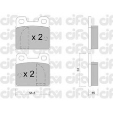 822-009-0 CIFAM Комплект тормозных колодок, дисковый тормоз