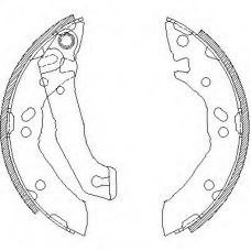 Z4117.00 WOKING Комплект тормозных колодок