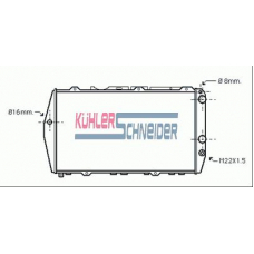 5000601 KUHLER SCHNEIDER Радиатор, охлаждение двигател