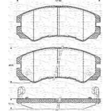 363702161124 MAGNETI MARELLI Комплект тормозных колодок, дисковый тормоз