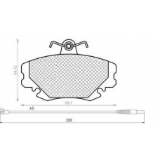 430216171182 MAGNETI MARELLI Комплект тормозных колодок, дисковый тормоз