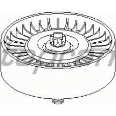 401 408 TOPRAN Натяжной ролик, поликлиновой  ремень