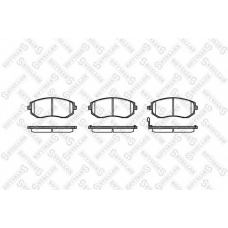 962 011L-SX STELLOX Комплект тормозных колодок, дисковый тормоз