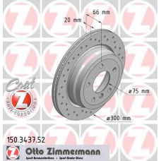 150.3437.52 ZIMMERMANN Тормозной диск