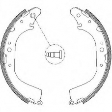 Z4172.00 WOKING Комплект тормозных колодок
