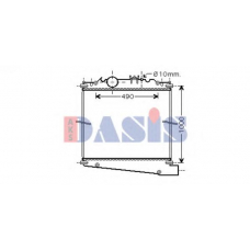 290005N AKS DASIS Радиатор, охлаждение двигателя