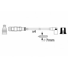 0 986 356 359 BOSCH Комплект проводов зажигания