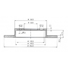 BDC4405 QUINTON HAZELL Тормозной диск