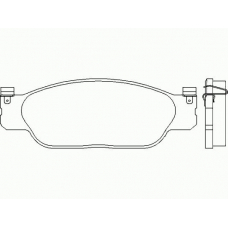 P 36 012 BREMBO Комплект тормозных колодок, дисковый тормоз