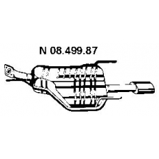 08.499.87 EBERSPACHER Глушитель выхлопных газов конечный