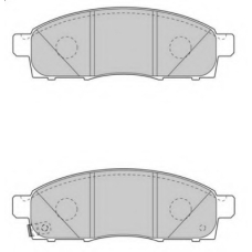 FD7553V NECTO Комплект тормозных колодок, дисковый тормоз