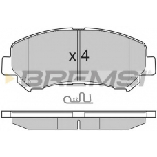 BP3321 BREMSI Комплект тормозных колодок, дисковый тормоз