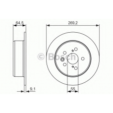 0 986 479 336 BOSCH Тормозной диск