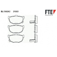 BL1342A2 FTE Комплект тормозных колодок, дисковый тормоз
