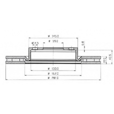 BSF4500 QUINTON HAZELL Тормозной диск