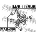 MAB-114RUB FEBEST Втулка, рычаг колесной подвески