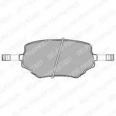 LP1015 DELPHI Комплект тормозных колодок, дисковый тормоз