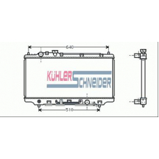 0200041 KUHLER SCHNEIDER Радиатор, охлаждение двигател