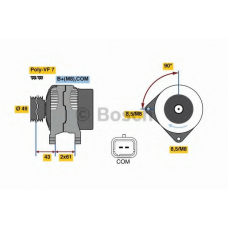 0 986 080 420 BOSCH Генератор