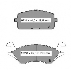 832360 Vema Комплект тормозных колодок, дисковый тормоз