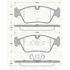 363702161427 MAGNETI MARELLI Комплект тормозных колодок, дисковый тормоз