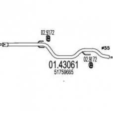 01.43061 MTS Труба выхлопного газа