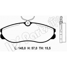 IBD-1017 IPS Parts Комплект тормозных колодок, дисковый тормоз